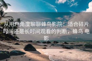 从用户角度聊聊蜂鸟影院：适合碎片时间还是长时间观看的判断，蜂鸟 电影