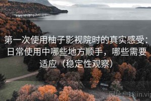 第一次使用柚子影视院时的真实感受：日常使用中哪些地方顺手，哪些需要适应（稳定性观察）