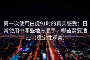 第一次使用白虎91时的真实感受：日常使用中哪些地方顺手，哪些需要适应（稳定性观察）