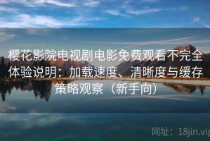 樱花影院电视剧电影免费观看不完全体验说明：加载速度、清晰度与缓存策略观察（新手向）