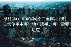 茶杯狐cupfox官网不完全体验说明：日常使用中哪些地方顺手，哪些需要适应