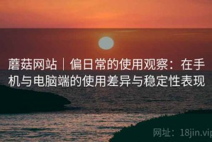 蘑菇网站｜偏日常的使用观察：在手机与电脑端的使用差异与稳定性表现