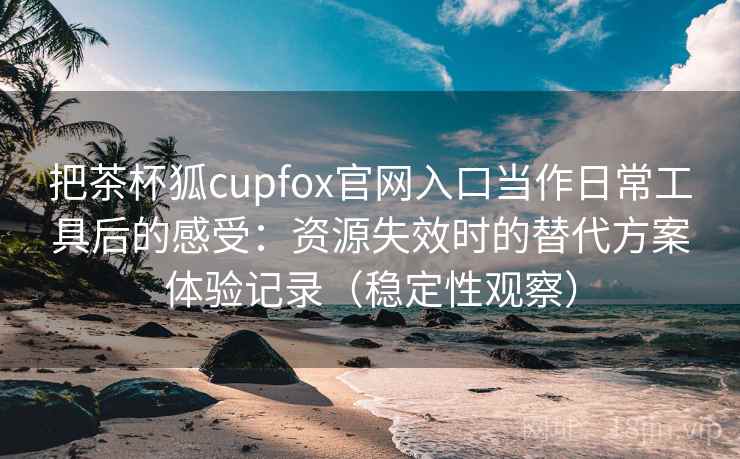 把茶杯狐cupfox官网入口当作日常工具后的感受：资源失效时的替代方案体验记录（稳定性观察）