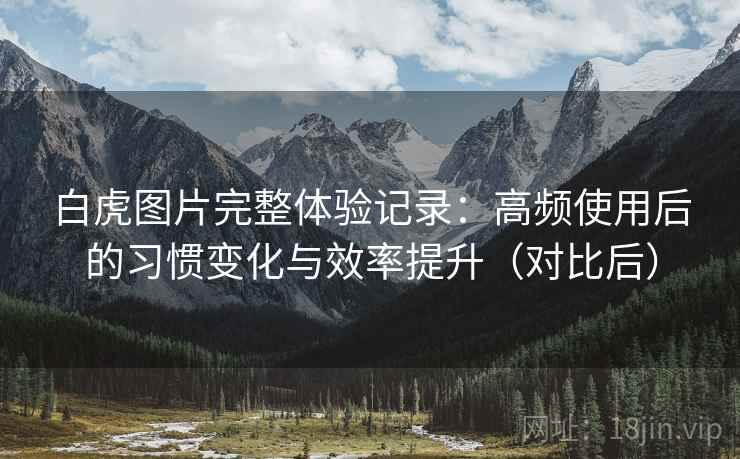 白虎图片完整体验记录：高频使用后的习惯变化与效率提升（对比后）