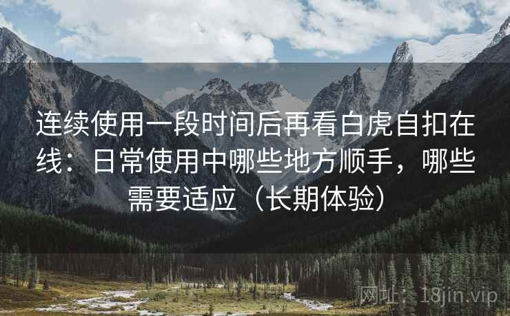 连续使用一段时间后再看白虎自扣在线：日常使用中哪些地方顺手，哪些需要适应（长期体验）