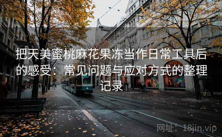 把天美蜜桃麻花果冻当作日常工具后的感受：常见问题与应对方式的整理记录