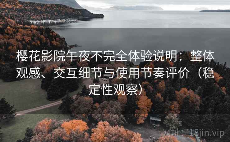 樱花影院午夜不完全体验说明：整体观感、交互细节与使用节奏评价（稳定性观察）